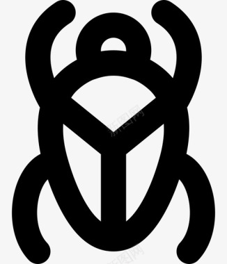 埃及圣甲虫符号象征图标图标