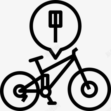 免费自行车定制自行车手山地自行车图标图标