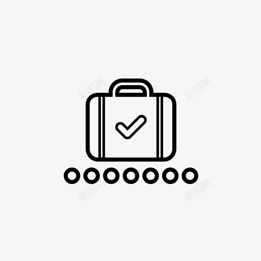 行李托运托运标记ok图标svg_新图网 https://ixintu.com ok 托运标记 机场标志 行李托运 行李箱