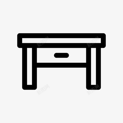 桌子家具家图标svg_新图网 https://ixintu.com 家 家具 桌子 起居室 边桌