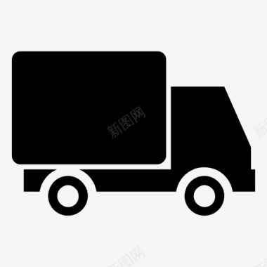 卡车货物电子商务图标图标