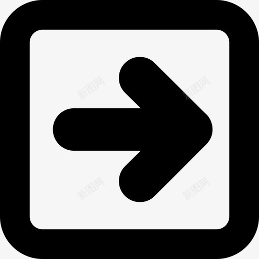 方形按钮轮廓箭头界面和web中的右箭头图标svg_新图网 https://ixintu.com 方形按钮轮廓 界面和web中的右箭头 箭头