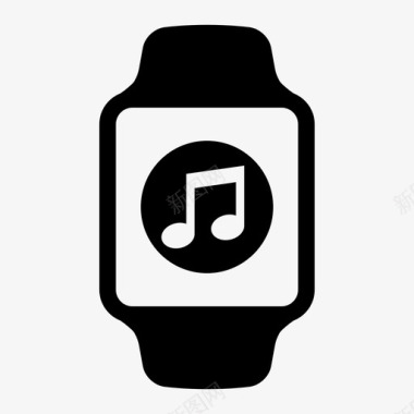 音乐applewatch音乐应用程序图标图标