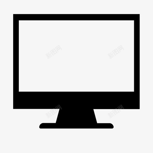 显示器计算机pc桌面图标svg_新图网 https://ixintu.com pc桌面 屏幕 显示器 计算机 设备
