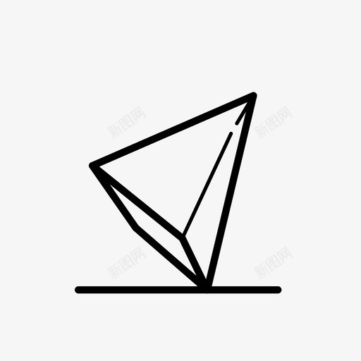 金字塔形状工具集1图标svg_新图网 https://ixintu.com 工具集1 形状 金字塔