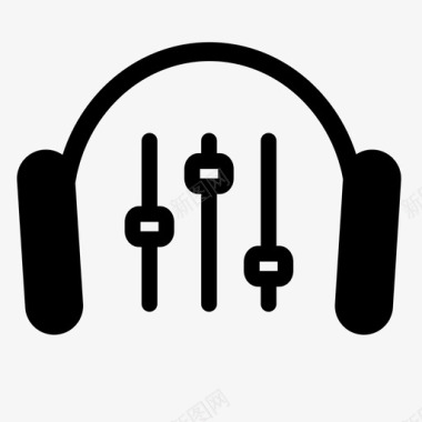 耳机控制耳机音乐图标图标