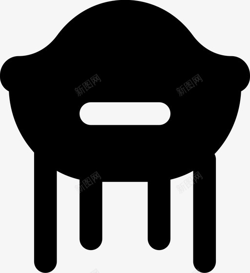 椅子物品家具图标svg_新图网 https://ixintu.com 家具 家庭用品 椅子 物品