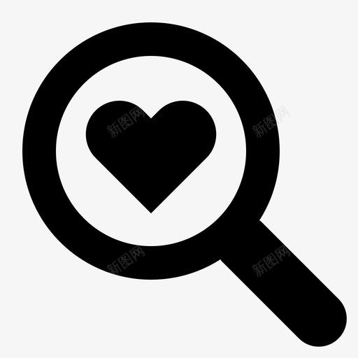 寻找找到心图标svg_新图网 https://ixintu.com 可爱的情人 寻找 心 情人 找到 爱