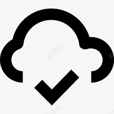 云复选标记icloud图标图标