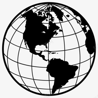 世界环球美国地球图标图标