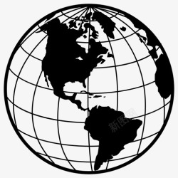 环球标识世界环球美国地球图标高清图片