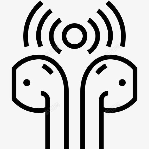 苹果airpods声音耳机音乐图标svg_新图网 https://ixintu.com 美味的苹果音乐 耳机 苹果airpods声音 音乐