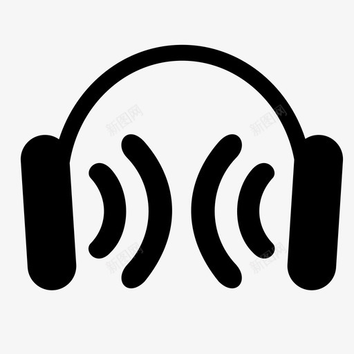 耳机隔离电平图标svg_新图网 https://ixintu.com 声音 电平 耳机 耳机耳机 隔离 音乐