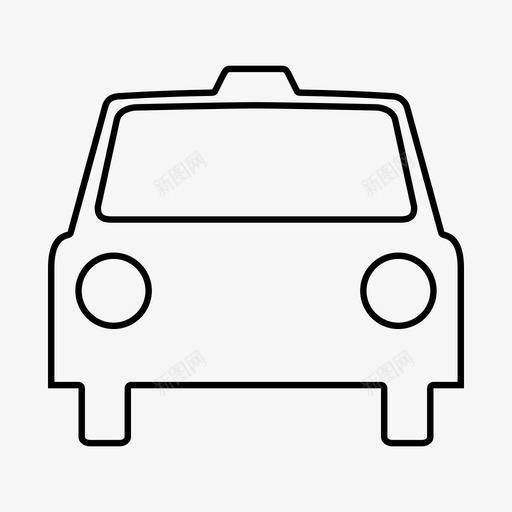 出租车汽车运输图标svg_新图网 https://ixintu.com 出租车 汽车 车辆 运输