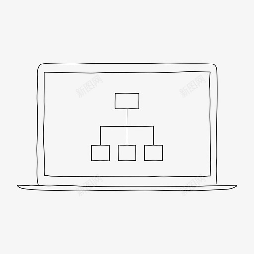 笔记本网站地图图表设备图标svg_新图网 https://ixintu.com 图表 屏幕 笔记本网站地图 设备
