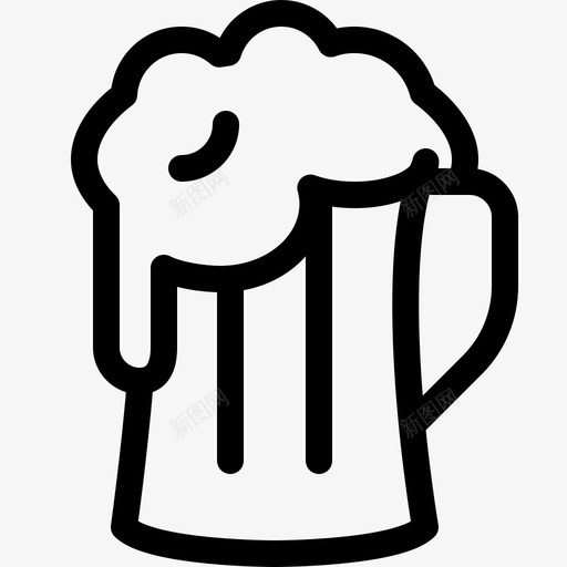 啤酒饮料玻璃杯图标svg_新图网 https://ixintu.com 啤酒 圣帕特里克节 玻璃杯 美味的圣帕特里克日 酒吧 饮料