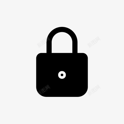 锁门锁私人图标svg_新图网 https://ixintu.com 保安 私人 锁 门锁