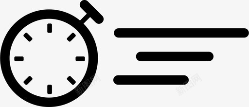 秒表秒运行时间图标svg_新图网 https://ixintu.com 秒 秒表 运行时间