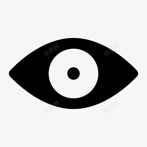 眼睛直视视力图标svg_新图网 https://ixintu.com 手表 直视 眼睛 视力