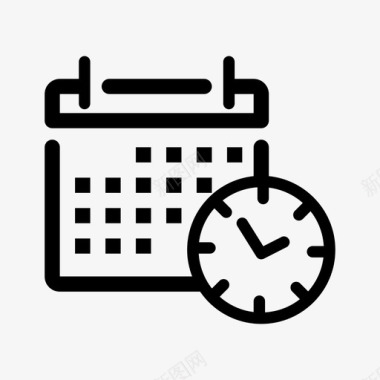 日程表日历截止日期图标图标