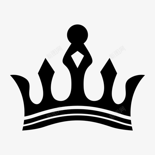 皇冠国王花环图标svg_新图网 https://ixintu.com 国王 皇冠 皇冠和皇冠 花环