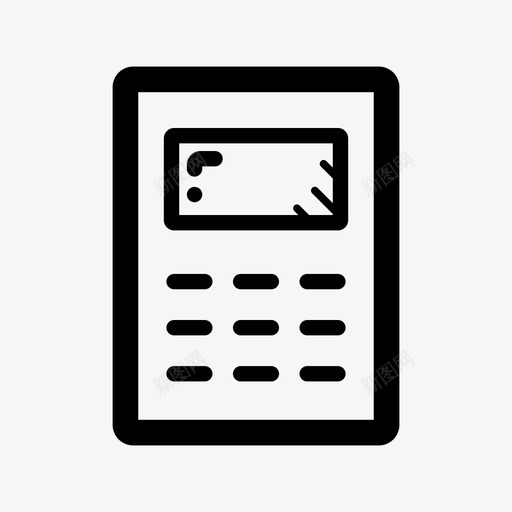 计算会计预算图标svg_新图网 https://ixintu.com 业务虚线 会计 计算 计算器 财务 预算