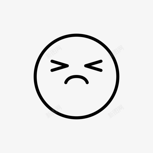 悲伤表情符号愤怒失望图标svg_新图网 https://ixintu.com 失望 悲伤表情符号 愤怒 概述的表情符号 表情符号