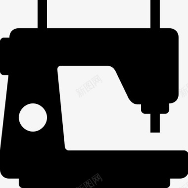 缝纫机裁缝机裁剪图标图标