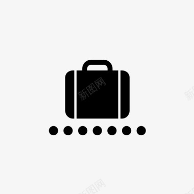 行李托运手推车行李箱图标图标
