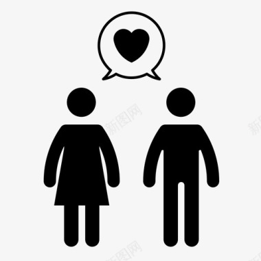 爱情宣言情侣求婚图标图标