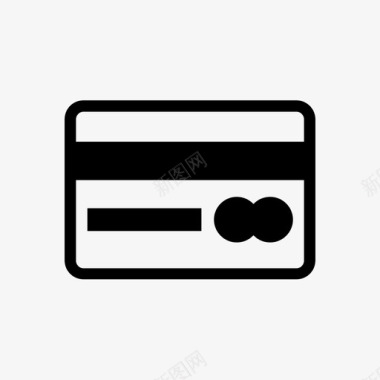 支付卡无现金信用卡图标图标