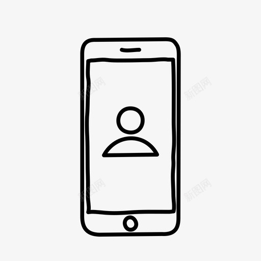 iphone配置文件设备手绘图标svg_新图网 https://ixintu.com iphone配置文件 屏幕 手绘 设备