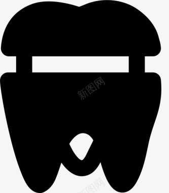 磨牙冠健康医疗图标图标