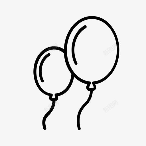 气球生日复活节图标svg_新图网 https://ixintu.com 复活节 气球 派对 派对用品 生日