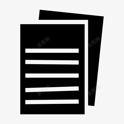 文件手绘清单图标svg_新图网 https://ixintu.com 手绘 文件 清单 纸张