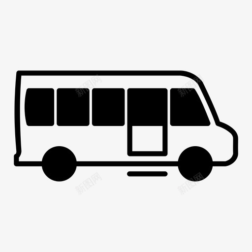 车辆公共汽车城市巴士图标svg_新图网 https://ixintu.com 交通工具 公共汽车 城市巴士 旅游车 校车 车辆