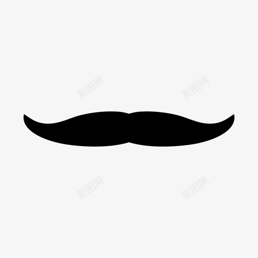 时髦的男人的小胡子图标svg_新图网 https://ixintu.com 头发 小胡子 时髦的 男人的 胡须 身体部位