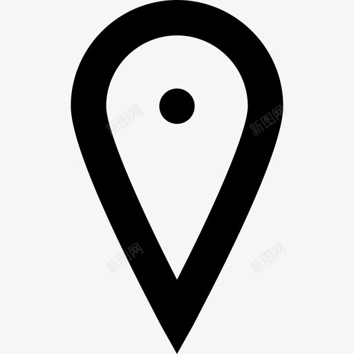 地图图钉gps定位销图标svg_新图网 https://ixintu.com gps 地图图钉 定位指针 定位销 导航 线路要素图标集
