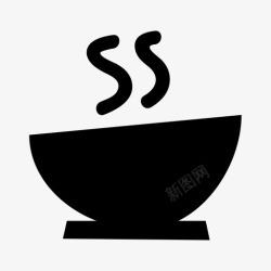 中式正餐汤碗中式图标高清图片