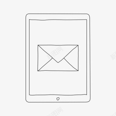 ipad消息设备电子邮件图标图标