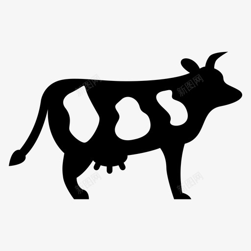 牛动物牛肉图标svg_新图网 https://ixintu.com 动物 牛 牛奶 牛肉