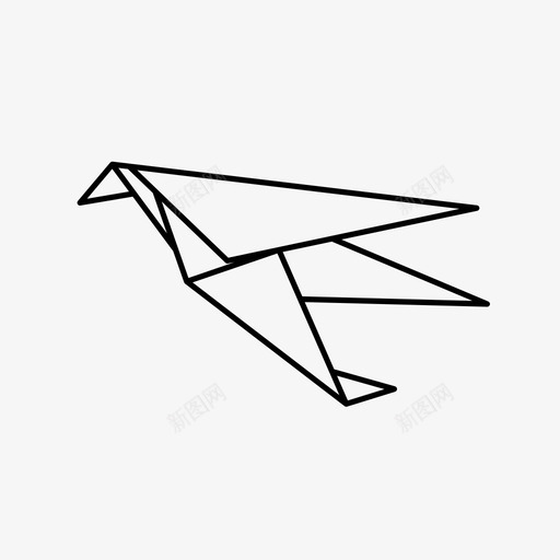 鸟动物苍蝇图标svg_新图网 https://ixintu.com 动物 折叠 折纸 折纸鸟 纸 苍蝇 鸟