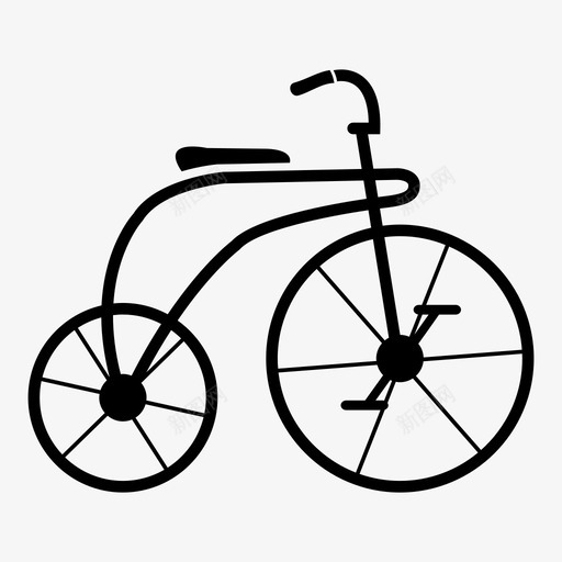 自行车交通工具图标svg_新图网 https://ixintu.com 交通工具 自行车