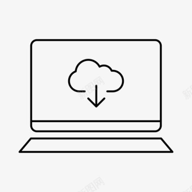 笔记本云设备icloud图标图标