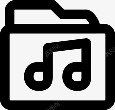 音乐文件夹音频声音图标图标