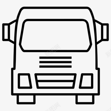 卡车送货卡车物流图标图标