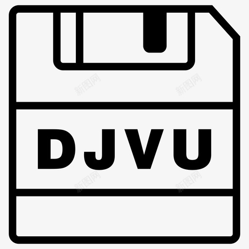 保存djvu文件djvu扩展名图标svg_新图网 https://ixintu.com djvu扩展名 保存djvu 保存图标 文件