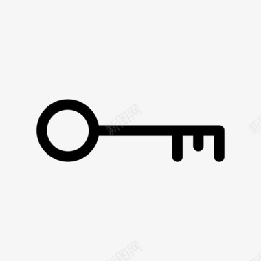 钥匙门房子图标图标