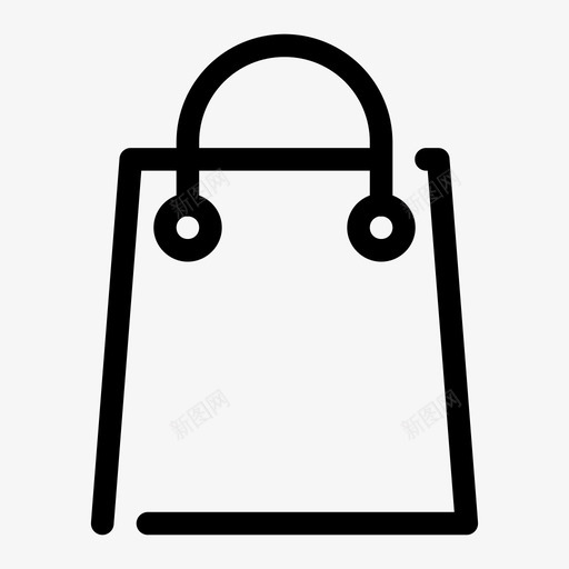 购物袋时尚箱包图标svg_新图网 https://ixintu.com 女士 时尚 电子商务间隙 箱包 纸袋 购物袋