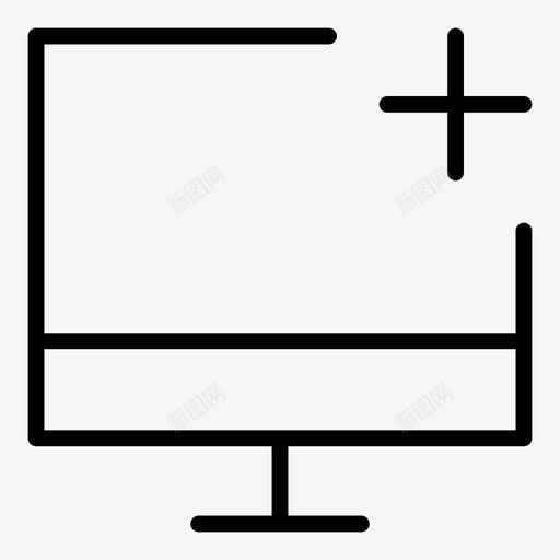 添加显示器计算机显示器图标svg_新图网 https://ixintu.com 加上 新的 显示器 添加显示器 计算机 计算机技术大纲